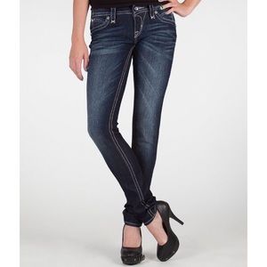 Rock Revival Johanna Skinny Jeans Medium Dark Wash Size 27